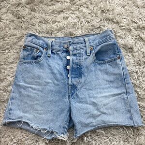 Levi’s Light  Blue Denim Women's Shorts
